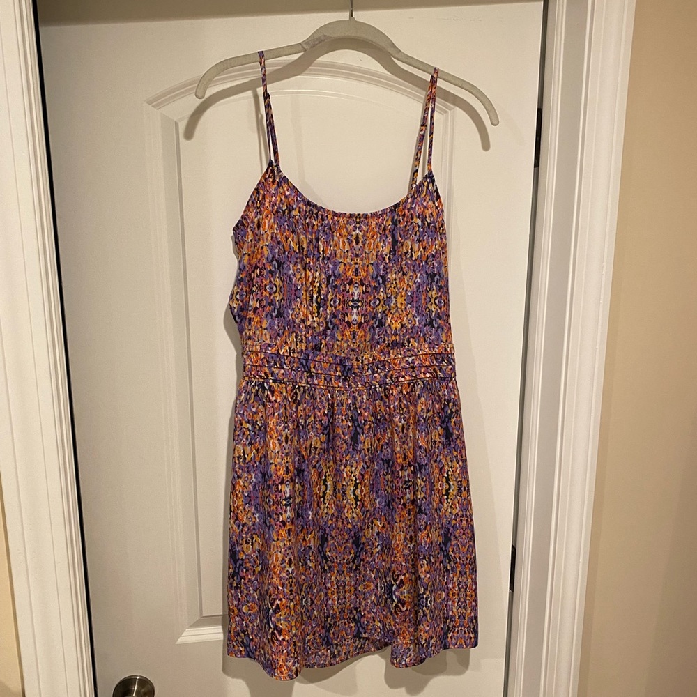 Aqua floral summer dress